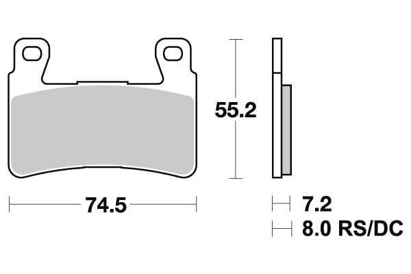Sbs piduriklotsid Dual Carbon - Image 2