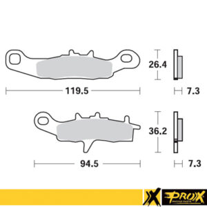 ProX esipiduriklots esiratas KX80/85/100 '97-23 + RM85 '05-23