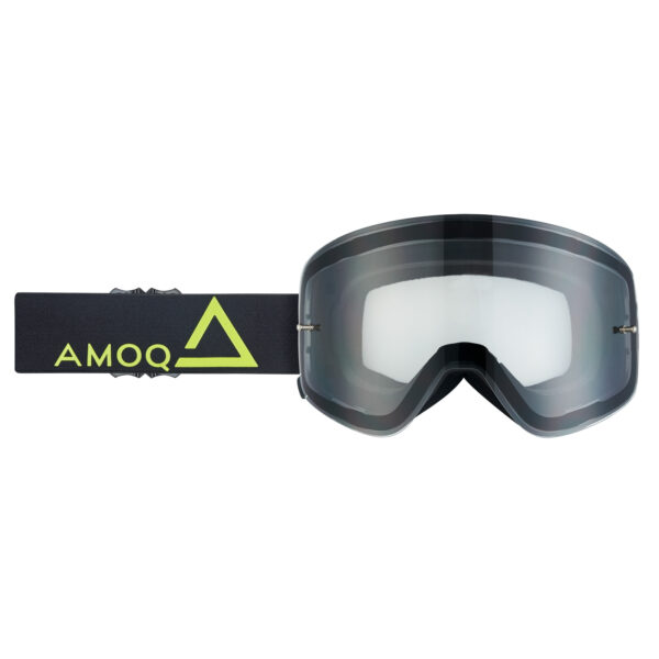 AMOQ MX prillid Vision magnetiga Black-HiVis - selge