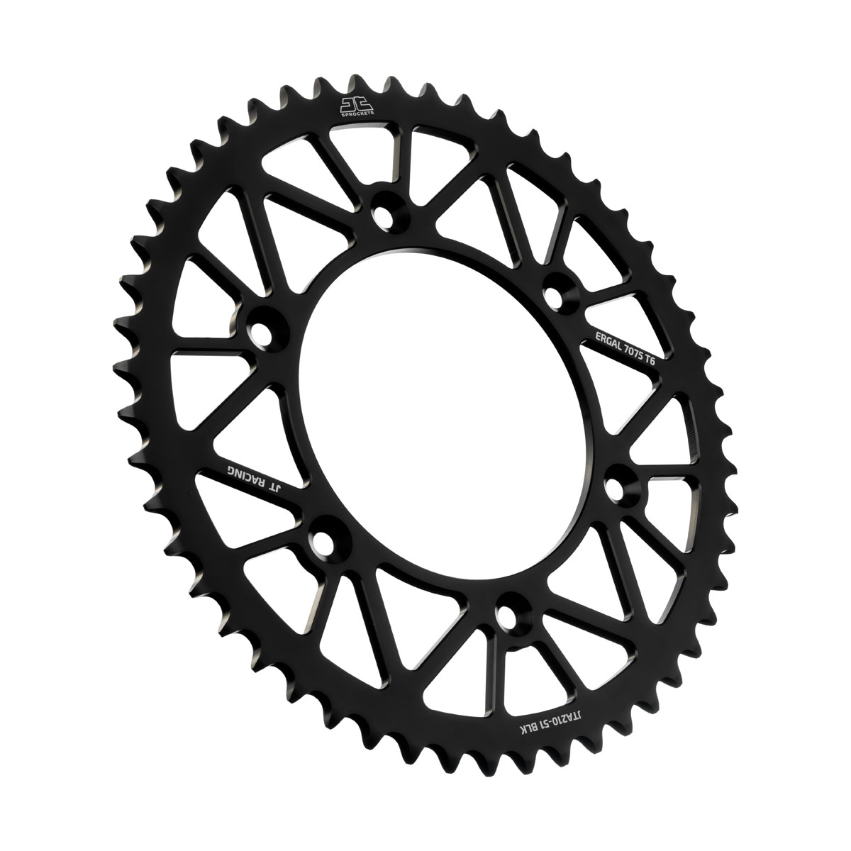 JT tagumine alumiiniumist tagaratas 7075 T6 must JTA210.51BLK