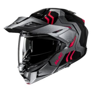 HJC kiiver i80 Velly Gray/Black/Red MC1, L