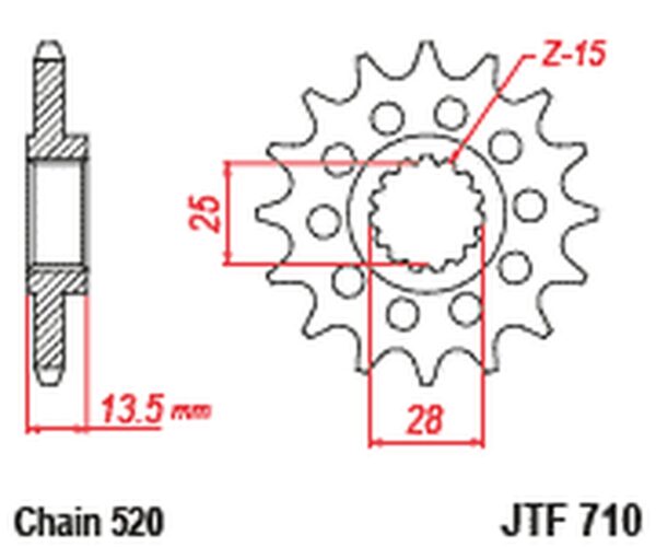 JT esiratas JTF710.16RB
