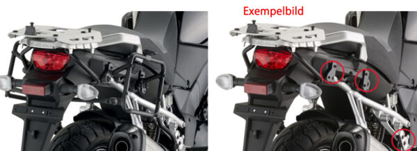Givi kiirkinnitusega torukujuline külgkorpuse hoidik MONOKEY® korpustele