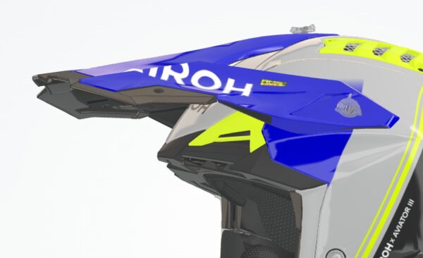 Airoh Aviator 3 Peak visiir Hima Blue Gloss