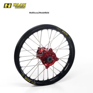 Haan velg BETA 13-24 18-2,15 RED HUB/BLACK RIM