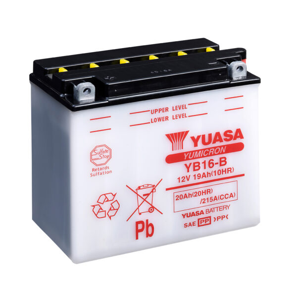 Yuasa aku YB16-B (cp) koos happepakiga (2)