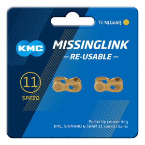 Ketiklukk KMC MissingLink 11R Ti-N Gold 2tk/pk