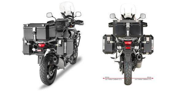 Givi torukanduri (torukujuline) kinnitusrakendus Trekker Outback Suzuki DL1000 V-Strom (14)