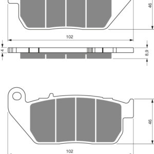 GOLDFREN piduriklotsid 272 keraamiline süsinik S3