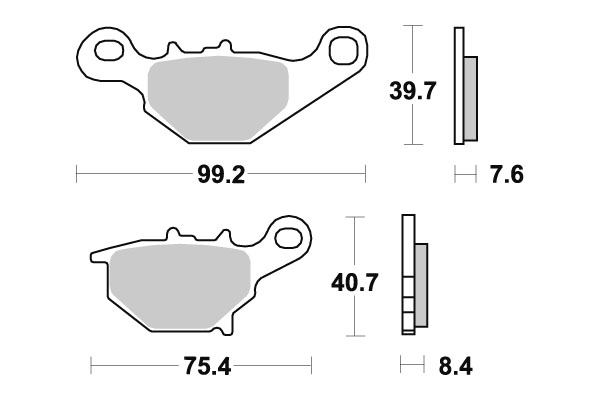 Sbs piduriklotsid Racing Sintered - Image 2