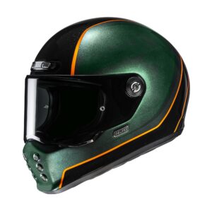 HJC kiiver V10 Hodu Green/Black MC47, M