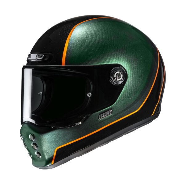 HJC kiiver V10 Hodu Green/Black MC47, L