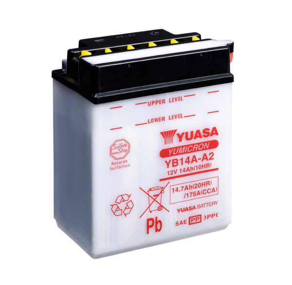 Yuasa aku YB14A-A2 (cp) koos happepakiga (4)