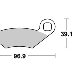 Sbs piduriklotsid Sintered ATV