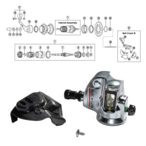 SHIMANO 3-v (SG-3C41). käiguvahetuse ajam täielik
