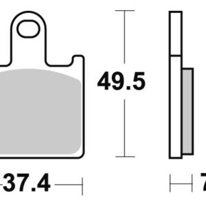 Sbs piduriklotsid Dual Carbon