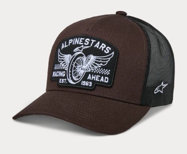 Alpinestars Heritage Patch trucker snapback pruun/must One Size