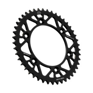 JT tagumine alumiiniumist hammasratas 7075 T6 must JTA897.45BLK