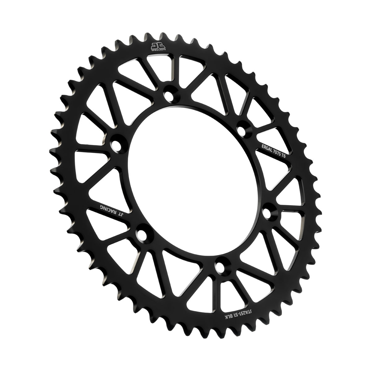 JT tagumine alumiiniumist tagaratas 7075 T6 must JTA251.51BLK