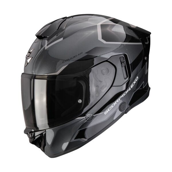 SCORPION kiiver EXO-530 AIR CLIP Silver-Black, XXL
