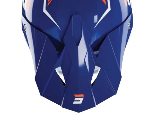 SHOT visiir Furious Camo Navy Orange Glossy