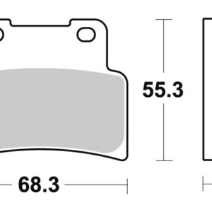 Sbs piduriklotsid Sintered ees