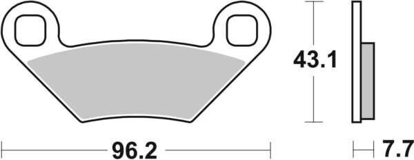 Sbs piduriklotsid Racing Sintered