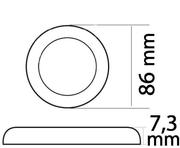 Procion laevalgusti kroomitud satiinviimistlusega 12/24 2.6 86 215 (selge difuusor) /