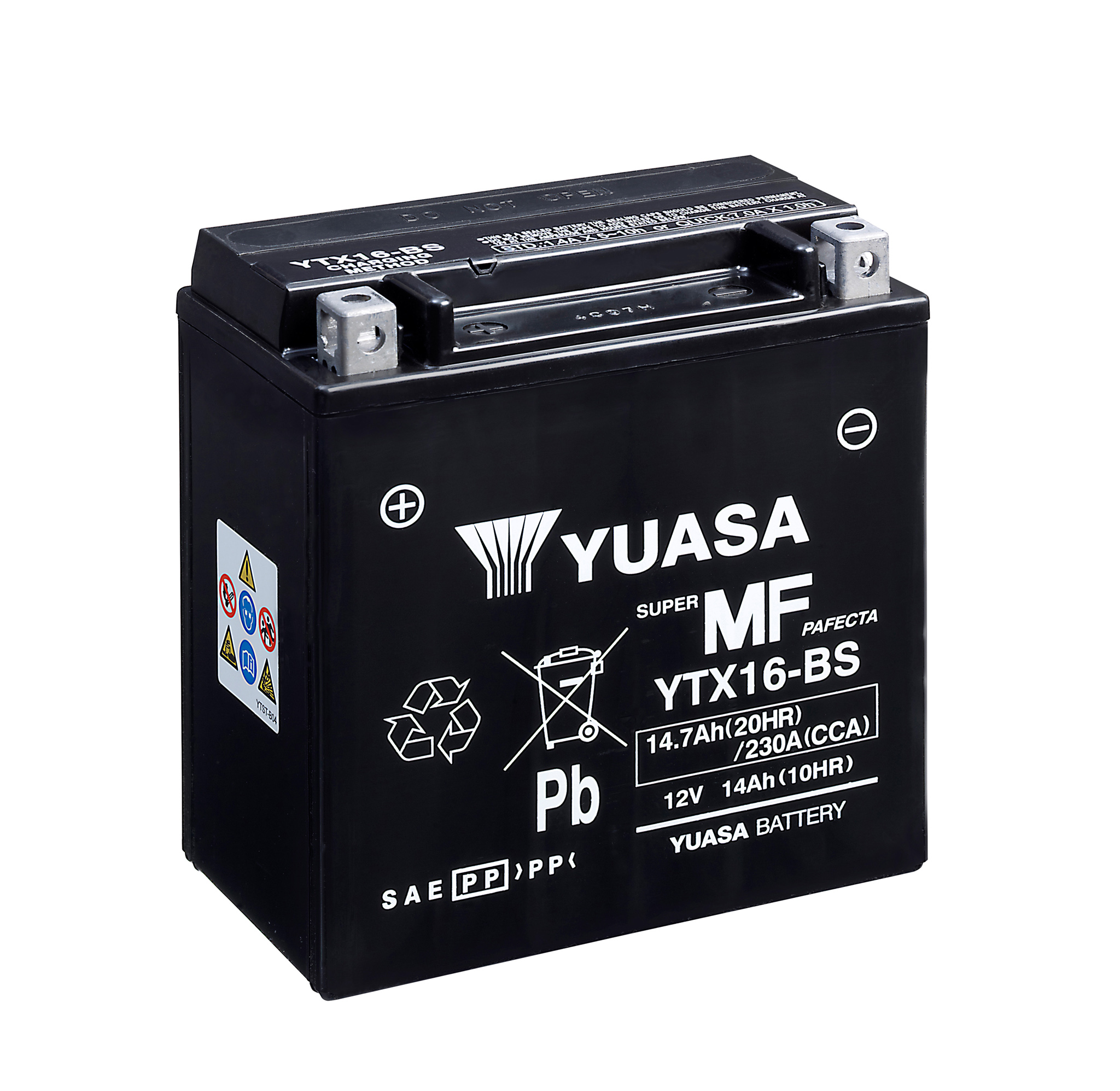 Yuasa aku YTX16-BS (cp) koos acidpack’iga (3)