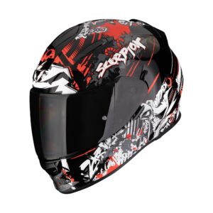 SCORPION kiiver EXO-491 SPECTER must-punane, L