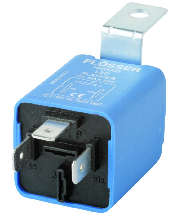 Flösser Flasher 12V 3 klemmiga LED max 30W