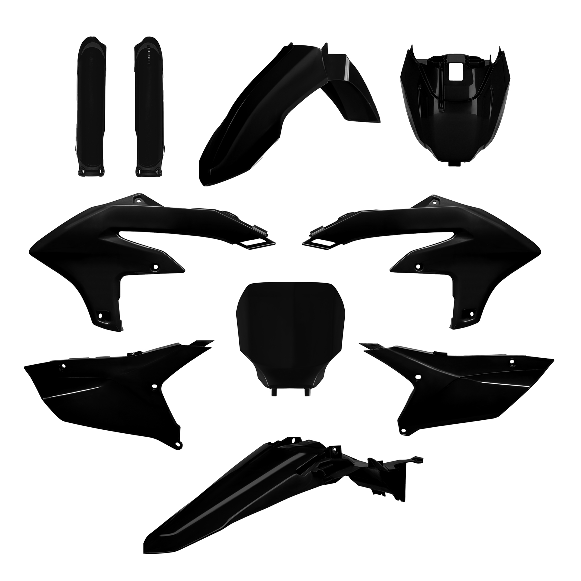 Polisport täiskomplekt Yamaha YZ450F 23-25 YZ250F 24-.. must
