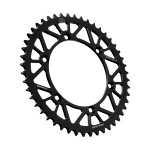 JT tagumine alumiiniumist hammasratas 7075 T6 must JTA460.47BLK