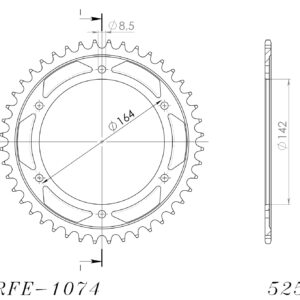 Supersprox / JT tagumine hammasratas 1074.44