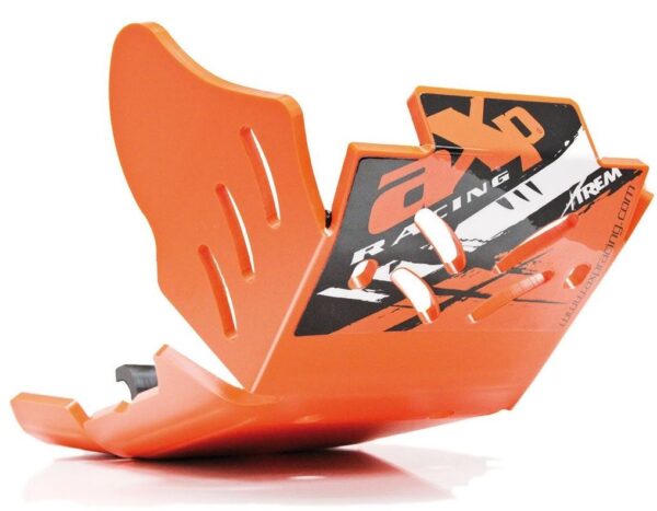 AXP Xtrem HDPE kaitseplaat oranž KTM 250EXCF/350 EXCF 17-23
