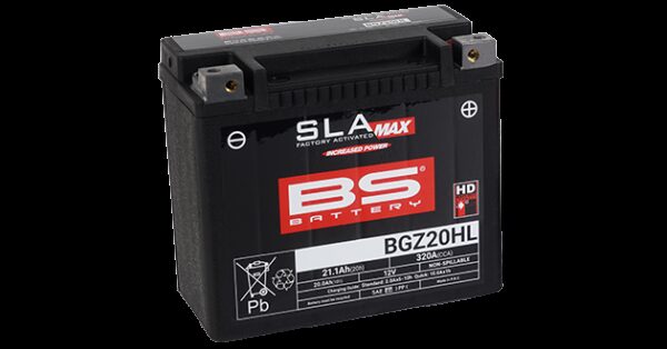BS Aku BGZ20HL (FA) SLA MAX - Hooldusvaba ja aktiveeritud