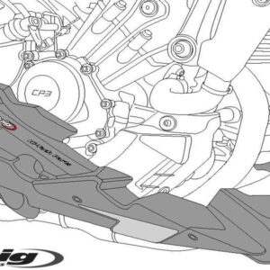 Puig mootori spoiler Yamaha Mt-09 21' C/Matt Black