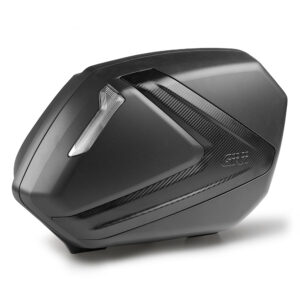 Givi V37 Tech mustade külgkottide paar suitsuste helkuritega ja carbon-look viimistlusega