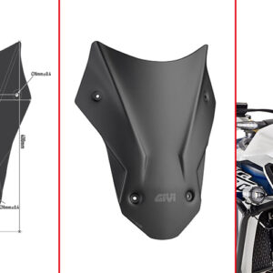 Givi madal tuulekaitse must 40x31 cm (k x p) CRF1000L Africa Twin