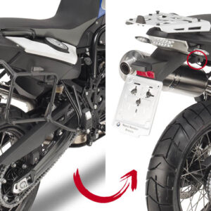 Givi Kiirkinnitusega torukujuline külgpakiraami hoidik MONOKEY® kohvritele BMW