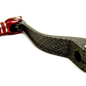 Tec-X käigupedaal Carbon-style/punane Derbi Senda / Aprilia RXSX 06- / Gilera RC