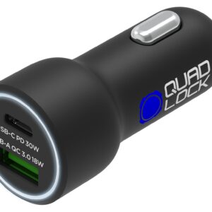Quad Lock 48W kahekordne autolaadija - USB-C PD + USB-A QC3.0