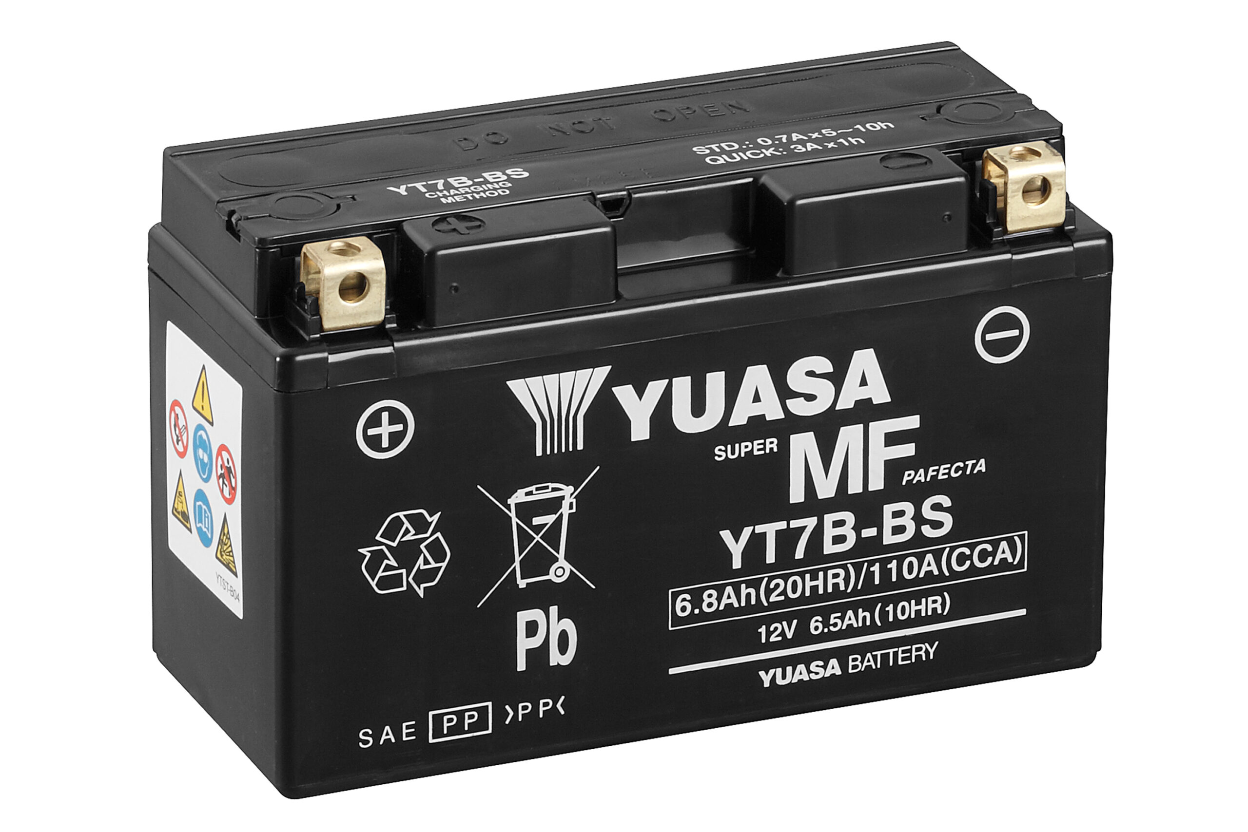 Yuasa aku YT7B(WC) täidetud happega (8)