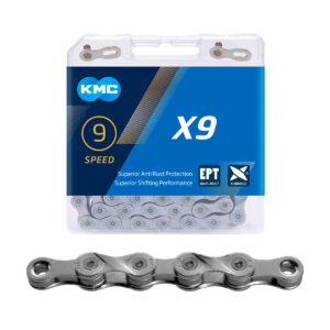 Kett 9-v KMC X9 EPT, 1/2 x 11/128", roostevaba, 114L