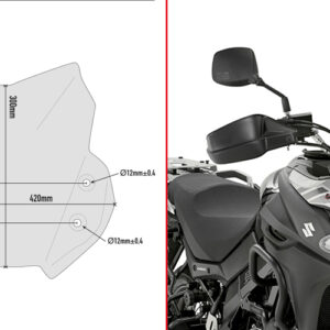 GIVI spoiler SUZUKI DL650 VSTROM'17