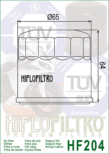 HiFlo õlifilter HF204C kroomitud - Image 2