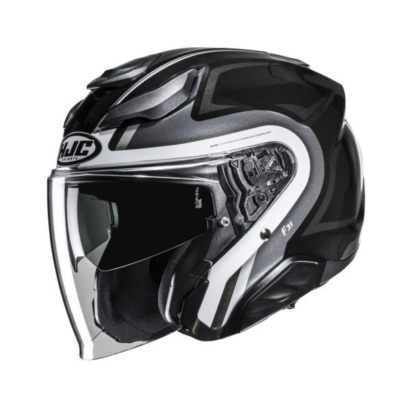 HJC kiiver F31 Bask Black/White MC5, M