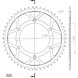 Supersprox terasest tagumine hammasratas RFE-8000:50