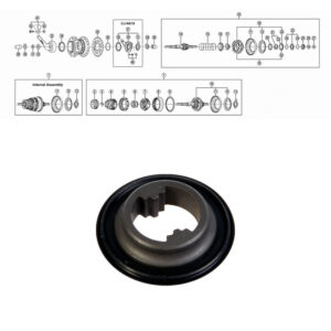 SHIMANO NEXUS 7-V (SG-7C22725/26/30). koonus paremal tihendiga