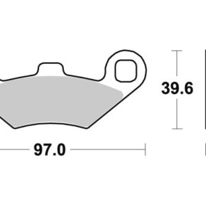 Sbs piduriklotsid Sintered ATV
